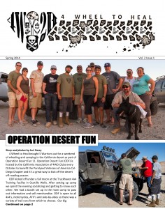 Screenshot of front page of newsletter